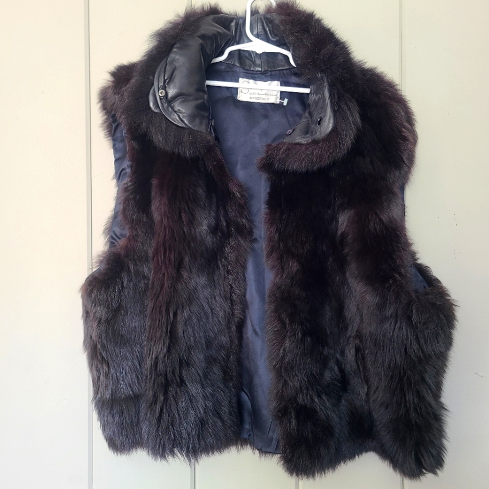 Somper By Fur Beverly Hills vest Jacket Vintage.